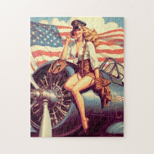 Vintages Button Puzzle (Vertikal)