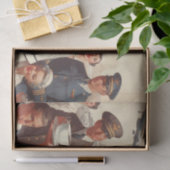 Vintages Button Seidenpapier (Geschenk)