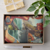 Vintages Button Seidenpapier (Geschenk)