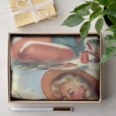 Vintages Button Seidenpapier (Geschenk)