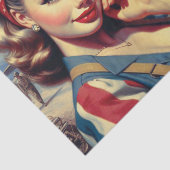 Vintages Button Seidenpapier (Ausschnitt)