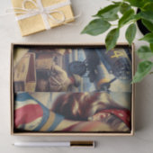 Vintages Button Seidenpapier (Geschenk)