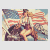 Vintages Button Seidenpapier (Vorderseite)