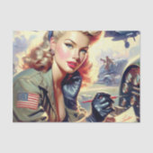 Vintages Button Seidenpapier (Vorderseite)