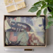 Vintages Button Seidenpapier (Geschenk)