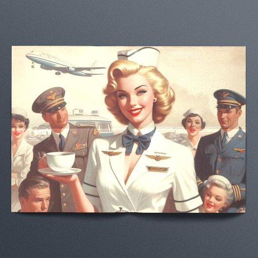 Vintages Button Seidenpapier