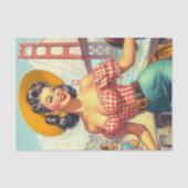 Vintages Button Seidenpapier (Vorderseite)