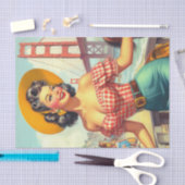 Vintages Button Seidenpapier (Handwerk)