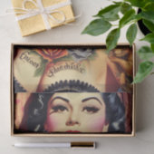 Vintages Button Seidenpapier (Geschenk)