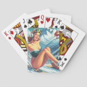 Vintages Button Spielkarten (Rückseite)