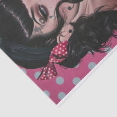 Vintages Button-Up-Girl10 Seidenpapier (Ausschnitt)