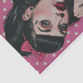 Vintages Button-Up-Girl11 Seidenpapier (Ausschnitt)