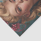 Vintages Button-Up-Girl14 Seidenpapier (Ausschnitt)