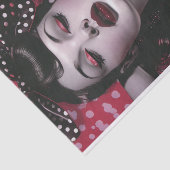 Vintages Button-Up-Girl2 Seidenpapier (Ausschnitt)