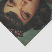 Vintages Button-Up-Girl7 Seidenpapier (Ausschnitt)