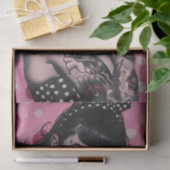 Vintages Button-Up-Girl8 Seidenpapier (Geschenk)