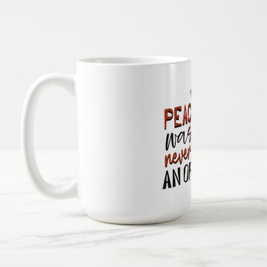 "Vintages Button-Up Girl mit Axt Kaffeetasse (Links)