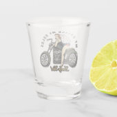 Vintages Button Up Girl Shotglas Schnapsglas (Rückseite)