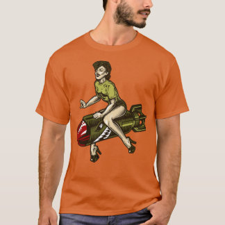 Vintages Button-Up-Girl T-Shirt