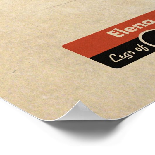 Vintages Button-Up Mirror Poster (Ecke)