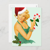 Vintages Button zu Weihnachten (Vorne/Hinten)