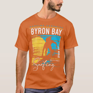 Vintages Byron Bay Surfing Graphic Retro Surfing S T-Shirt