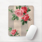 Vintages Cabbage-Rose-Tapete - Mousepad (Mit Mouse)