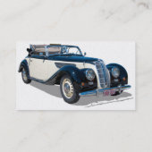 Vintages Cabrio Visitenkarte (Rückseite)