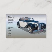 Vintages Cabrio Visitenkarte (Vorderseite)