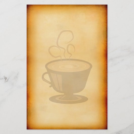 Vintages Café Briefpapier (Vorderseite)