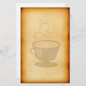 Vintages Café Briefpapier (Vorne/Hinten)