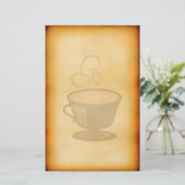 Vintages Café Briefpapier (Stehend Vorderseite)