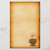 Vintages Café Briefpapier (Vorderseite)