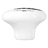 Vintages Café Kaffeezeichen Keramik Knöpfe Keramikknauf (Seitenansicht)