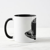 Vintages Café-Kaffeezeichen Tasse schwarz-weiß (Links)