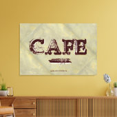 Vintages Café Küche Canvas Print - Metallic Tile Leinwanddruck (Insitu (Wohnzimmer))