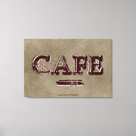 Vintages Café Küche Canvas Print - Türkischer Kaff Leinwanddruck