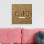 Vintages Café Küche Leinwand Kunst, Dichtung und M (Insitu (Wohnzimmer))