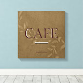 Vintages Café Küche Leinwand Kunst, Dichtung und M (Insitu (Holzboden))