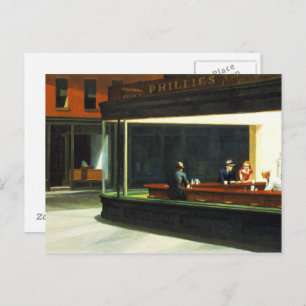 Vintages Café mit Movie Stars Postkarte