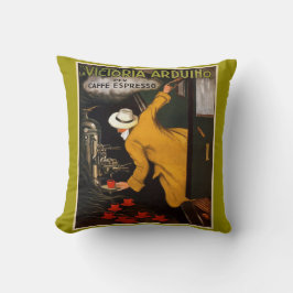 Vintages Caffe Espresso und Kissen