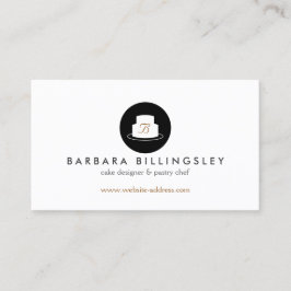 Vintages Cake Emblem Logo-Bäckerei I Visitenkarte