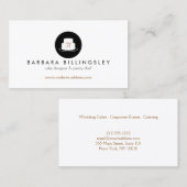 Vintages Cake Emblem Logo-Bäckerei I Visitenkarte (Vorne/Hinten)