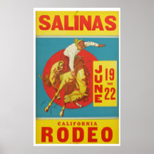 Vintages California Rodeo Reiseplakat