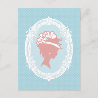 Vintages Cameo Postkarte