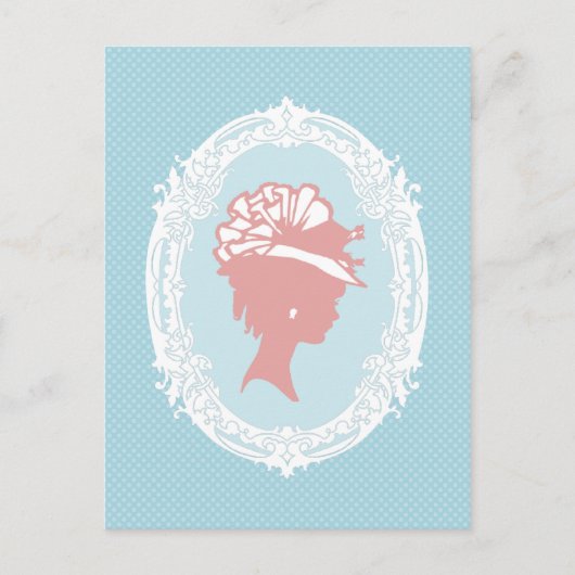 Vintages Cameo Postkarte (Vorderseite)