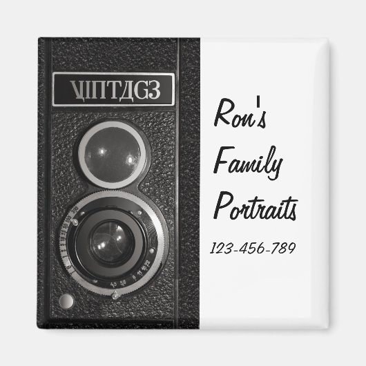 Vintages Camera Effect Magnet (Vorne)