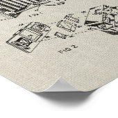 Vintages Camera-Patent-Poster Poster (Ecke)