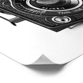 Vintages Camera-Poster Poster (Ecke)