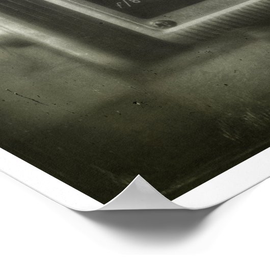 Vintages Camera-Poster Poster (Ecke)